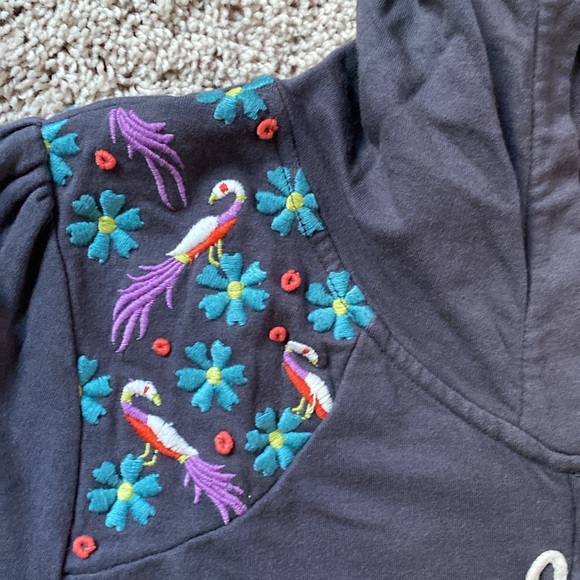 SUNDAY (days of the week) zippered layering top L - Picture 3 of 10